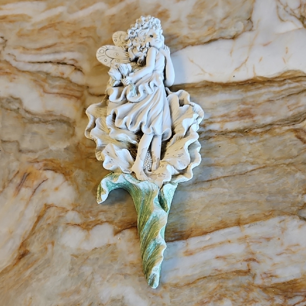 Vintage Fairy on Flower Garden Marker